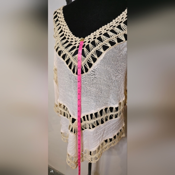 Rue 21 Macreme Boho Cream Color Top - Picture 10 of 12